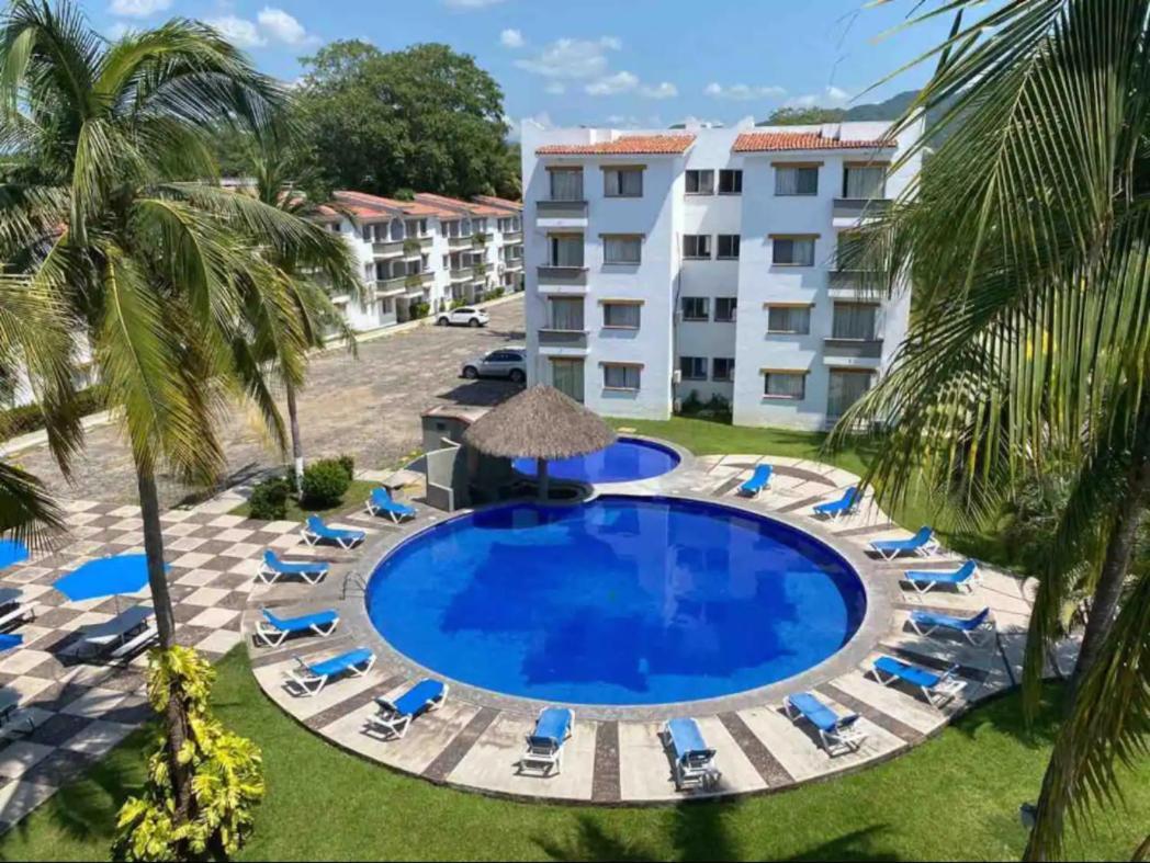 Hermoso condominio con alberca y club de playa!! Manzanillo Exterior foto